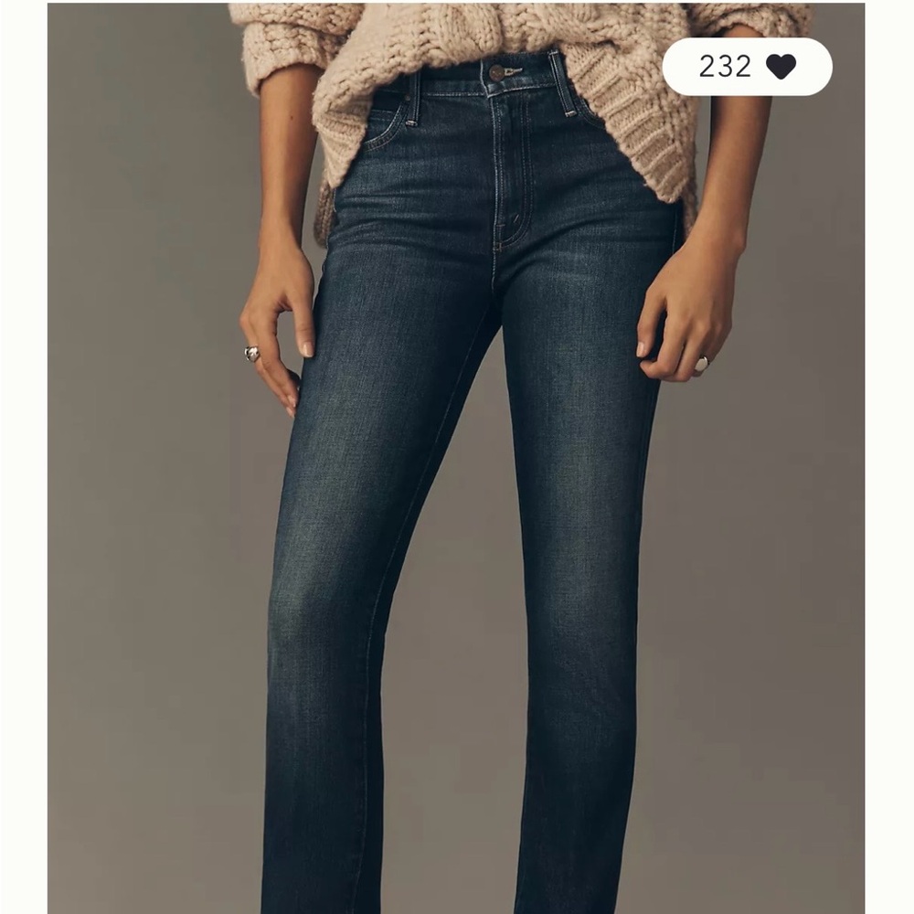 MOTHER The Rascal Skimp Mid Rise Straight, Shine On 28 never worn